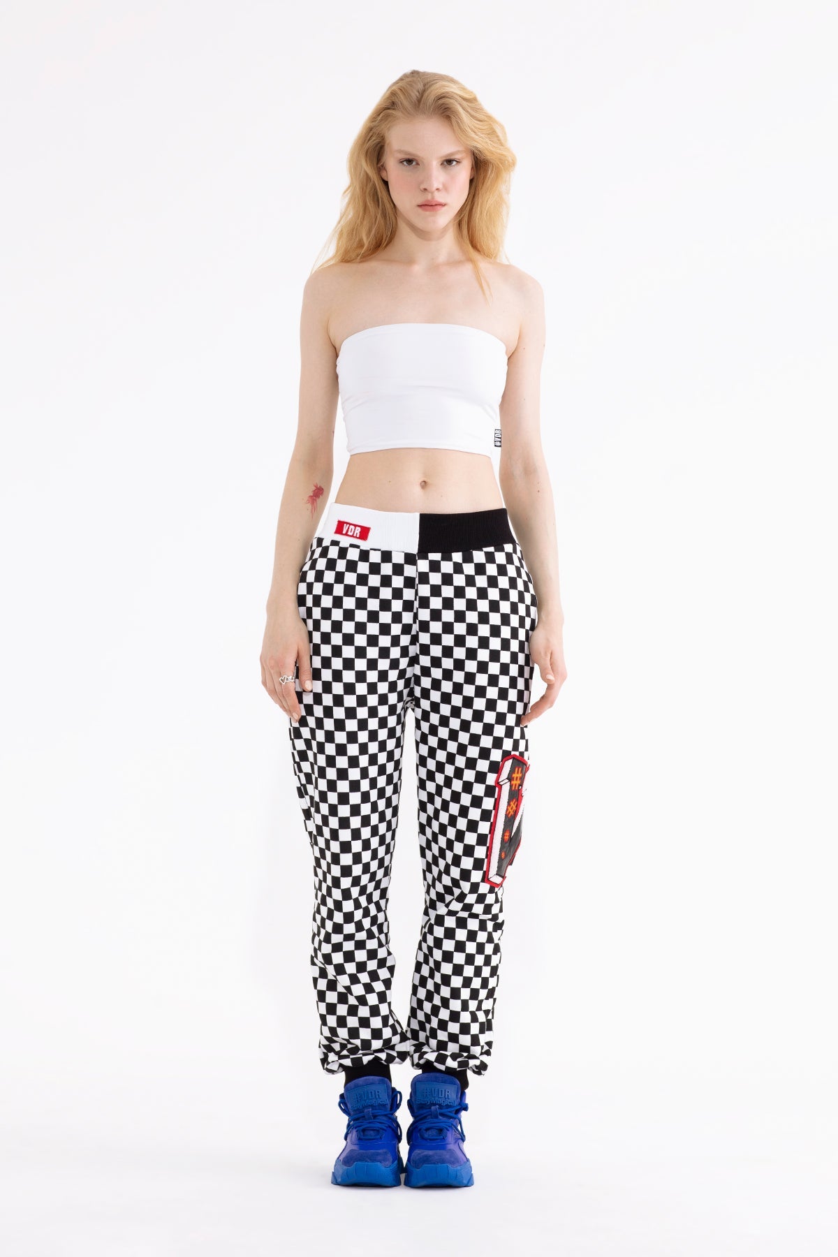 NERO/BIANCO PANTS 13082