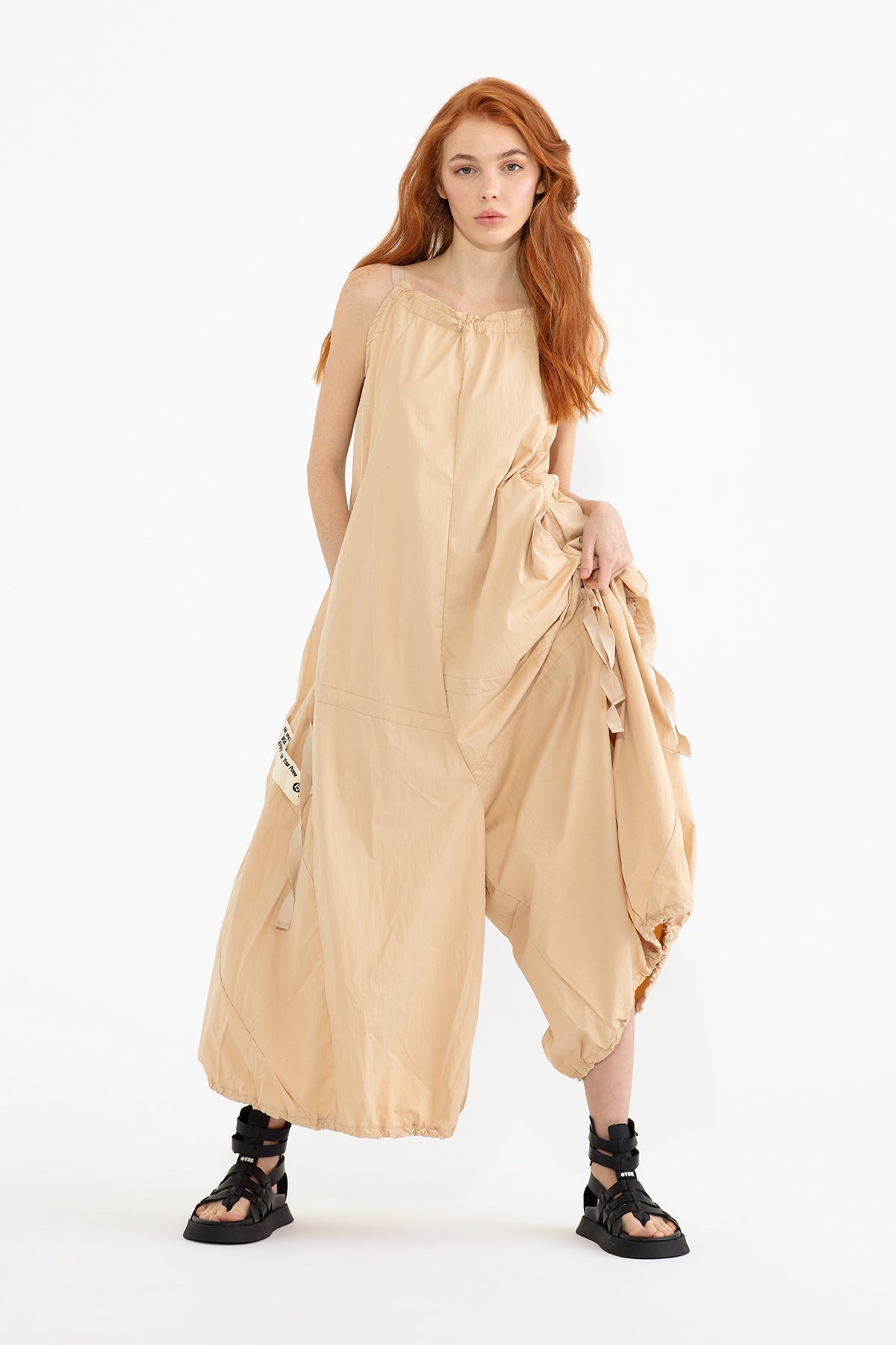 BEIGE OVERALL 13117