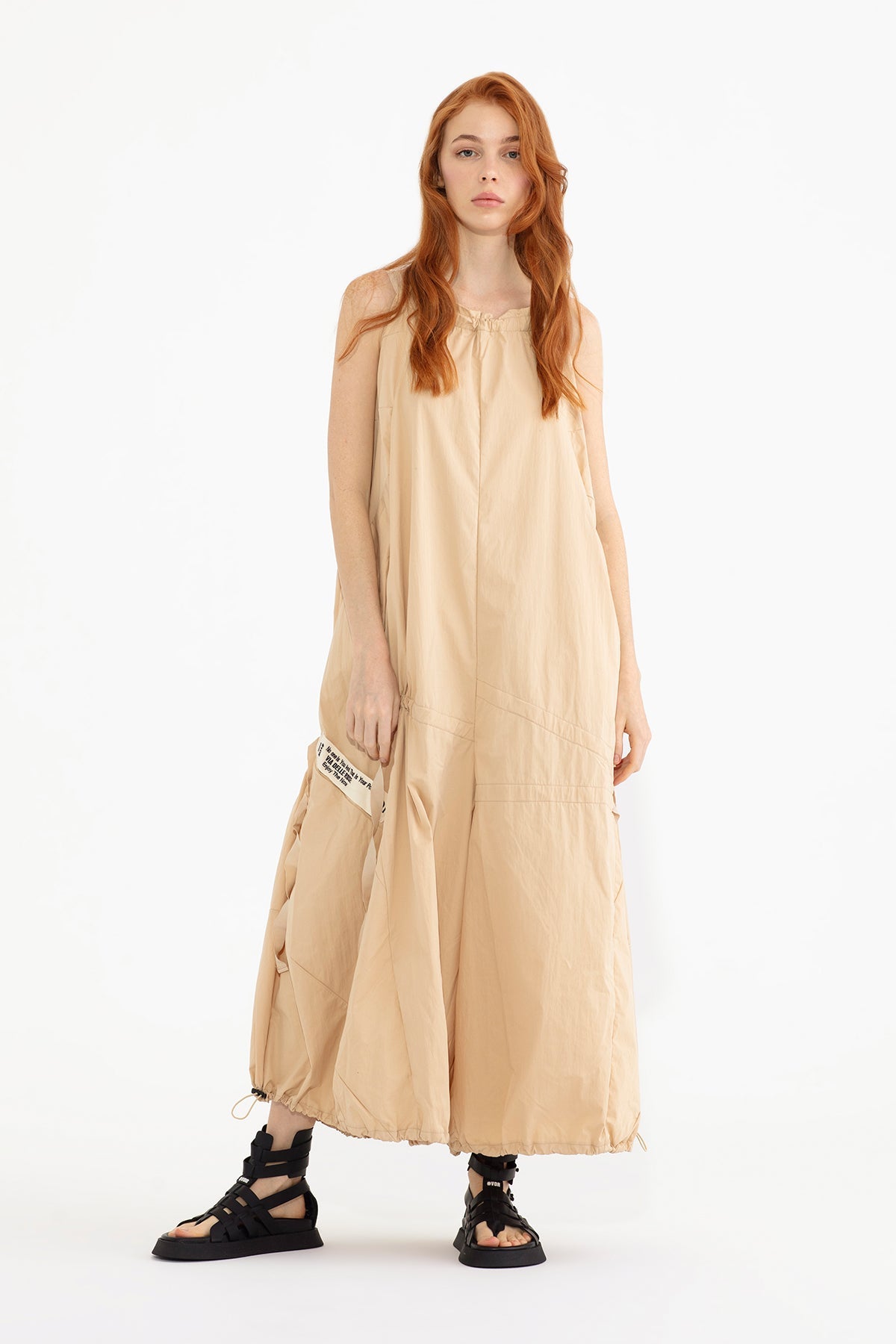 BEIGE OVERALL 13117