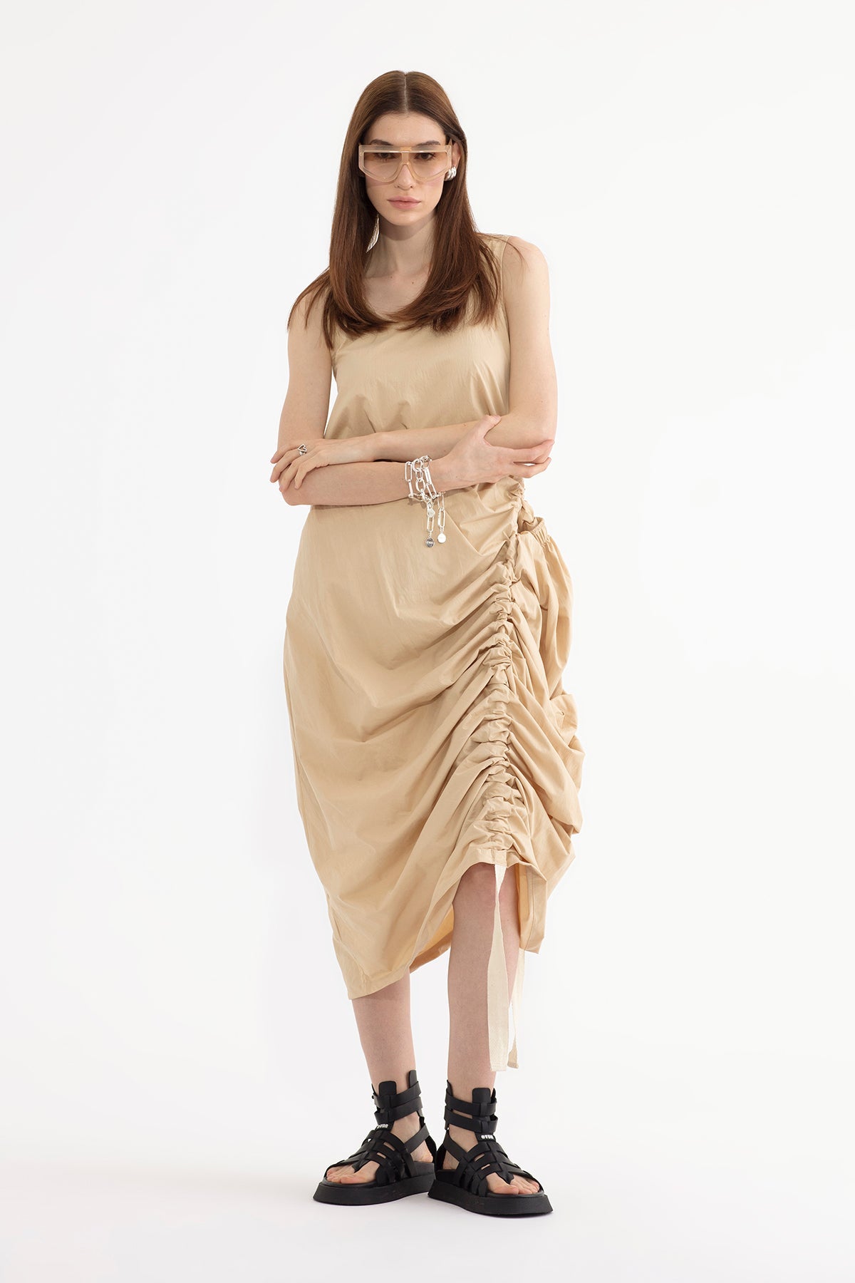 BEIGE DRESS 13248