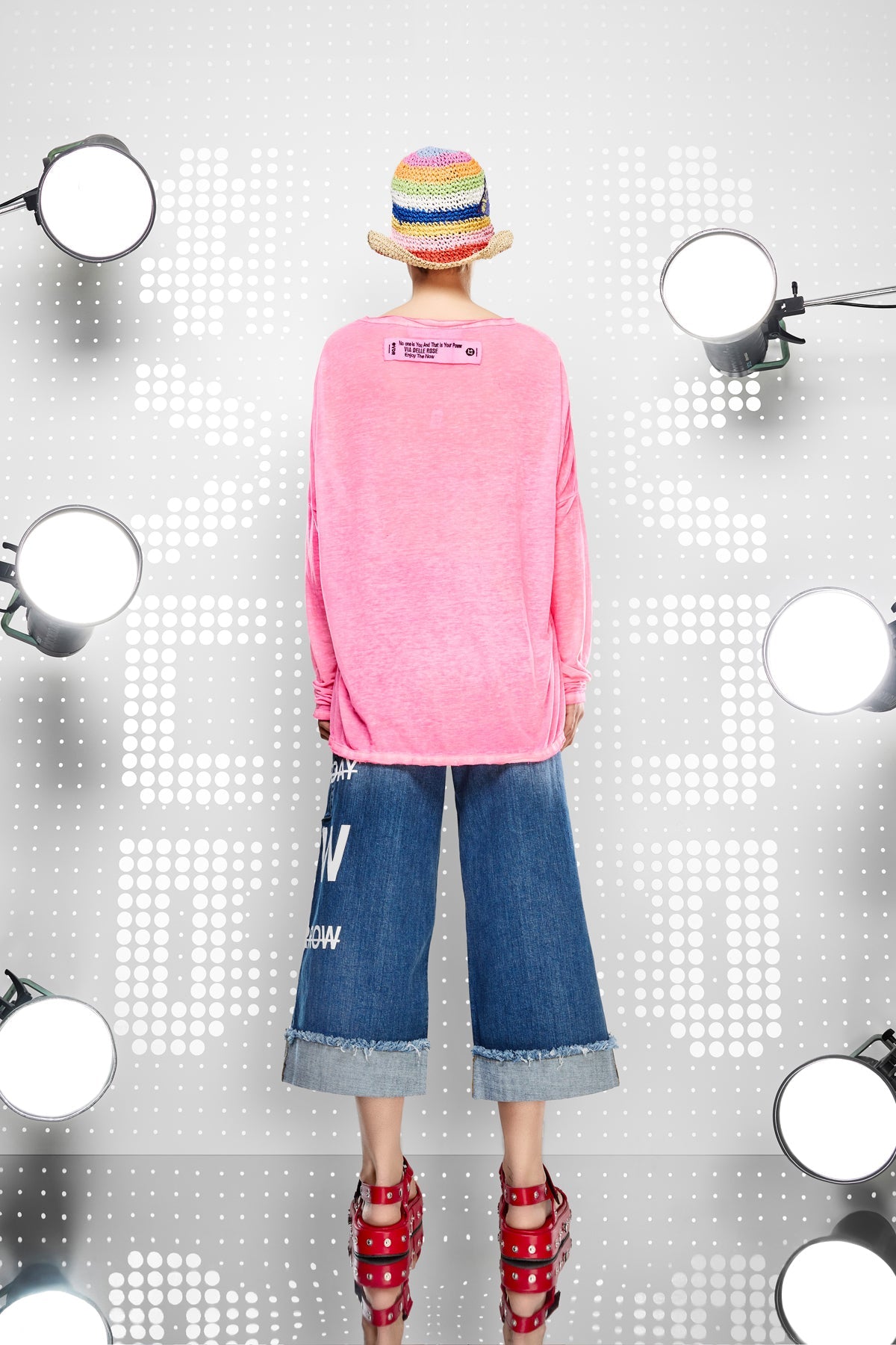 PINK/NEON L/S T-SHIRT 15171