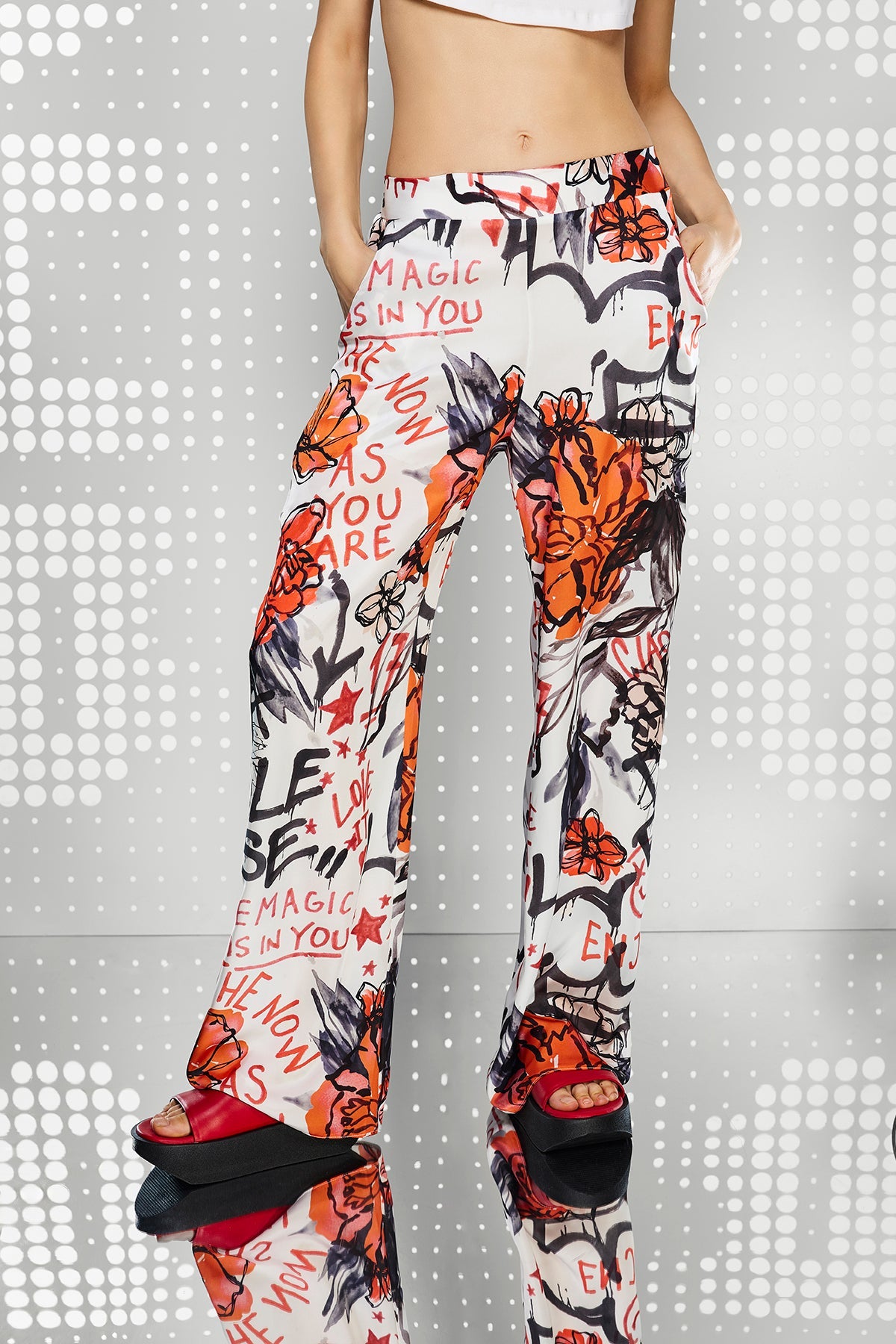 OFF WHITE/ROSSO PANTS 15359