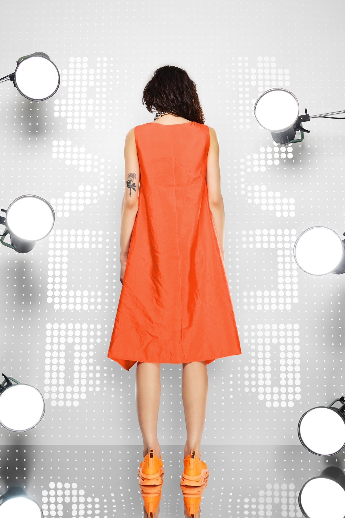 ORANGE DRESS 15419