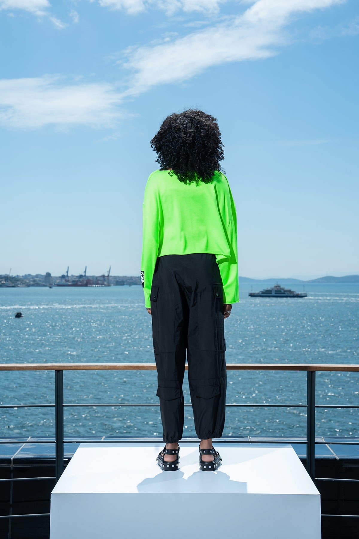 VERDE/NEON PULLOVER 15426