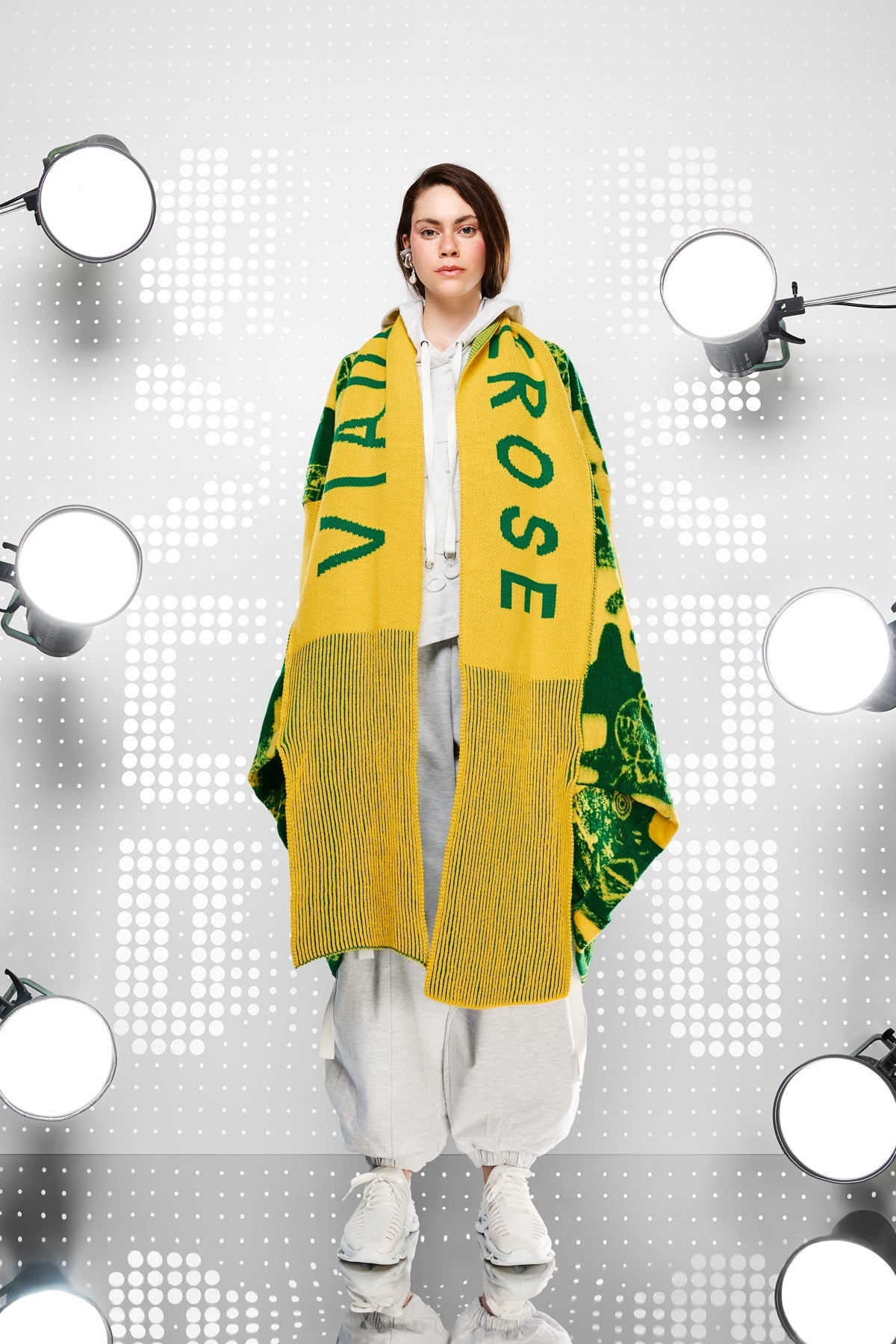 VERDE/GIALLO CARDIGAN 15439