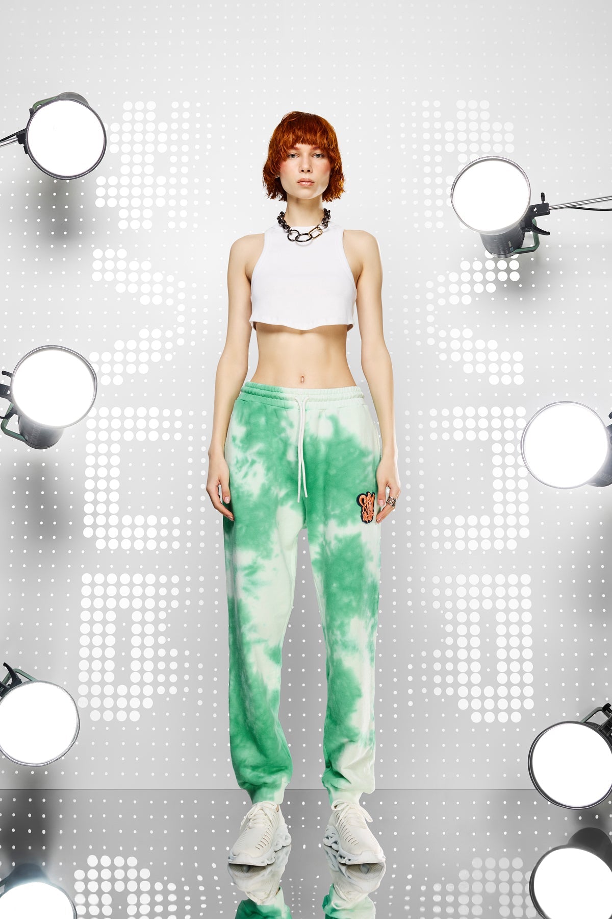 VERDE/OFF WHITE PANTS 15456