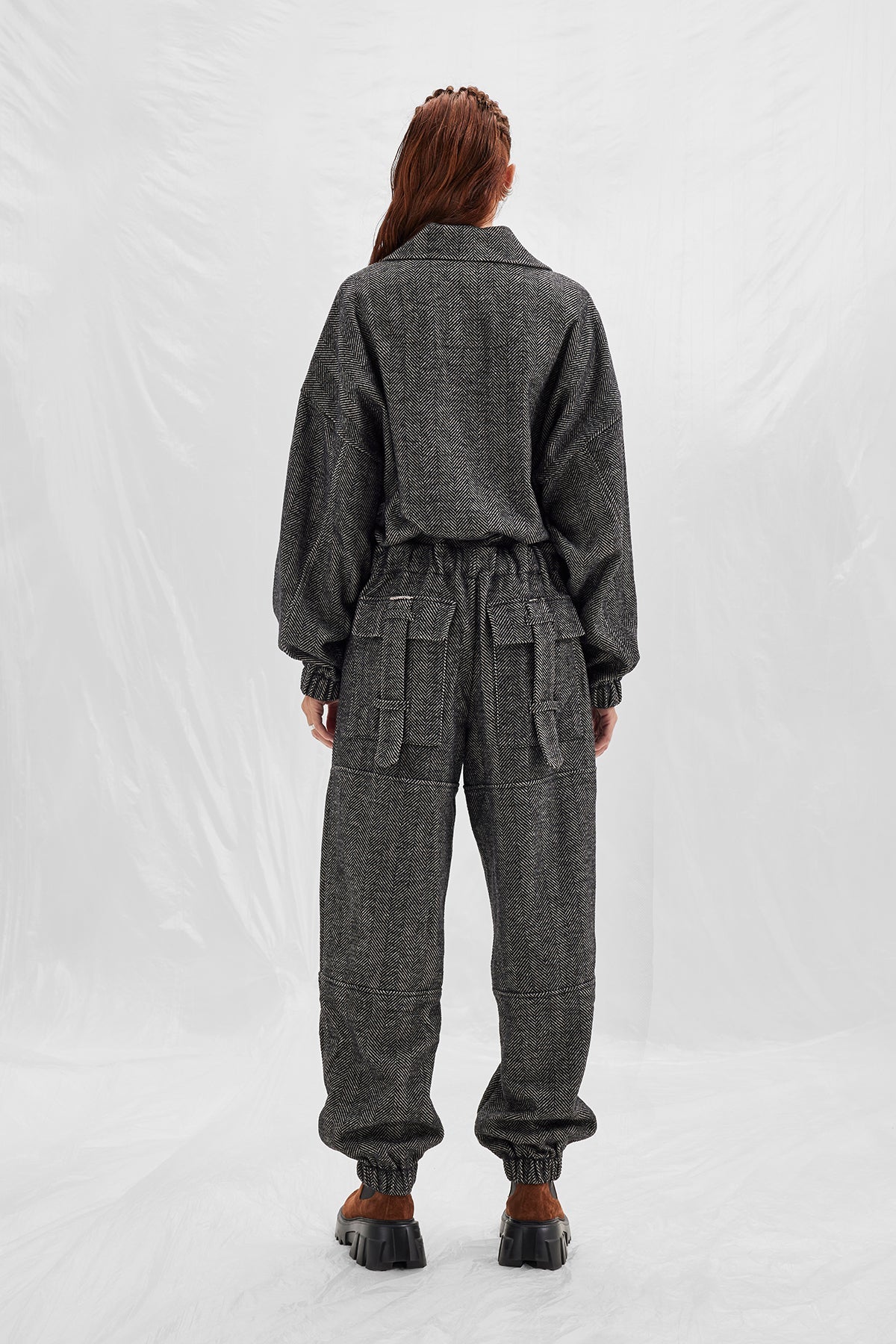 NERO/OFF WHITE OVERALL 14488