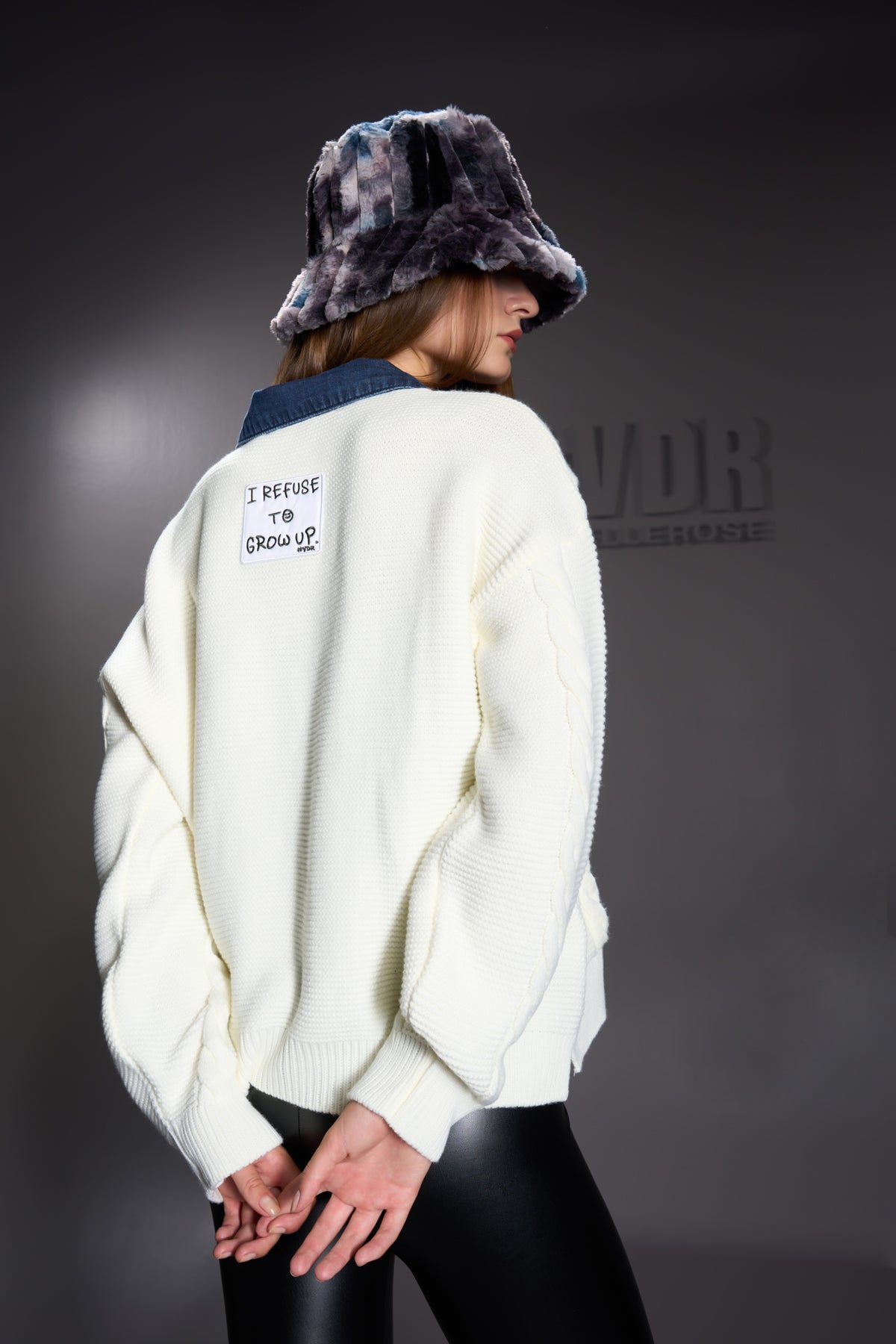 OFF WHITE/BLUE JACKET 16011